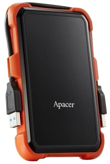 Внешний жесткий диск 2.5" USB 1.0TB Apacer AC630 Black/Orange (AP1TBAC630T-1)