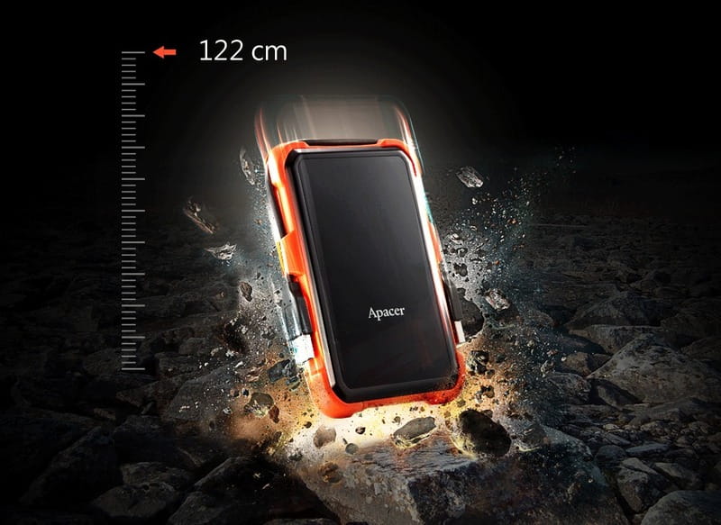Внешний жесткий диск 2.5" USB 1.0TB Apacer AC630 Black/Orange (AP1TBAC630T-1)