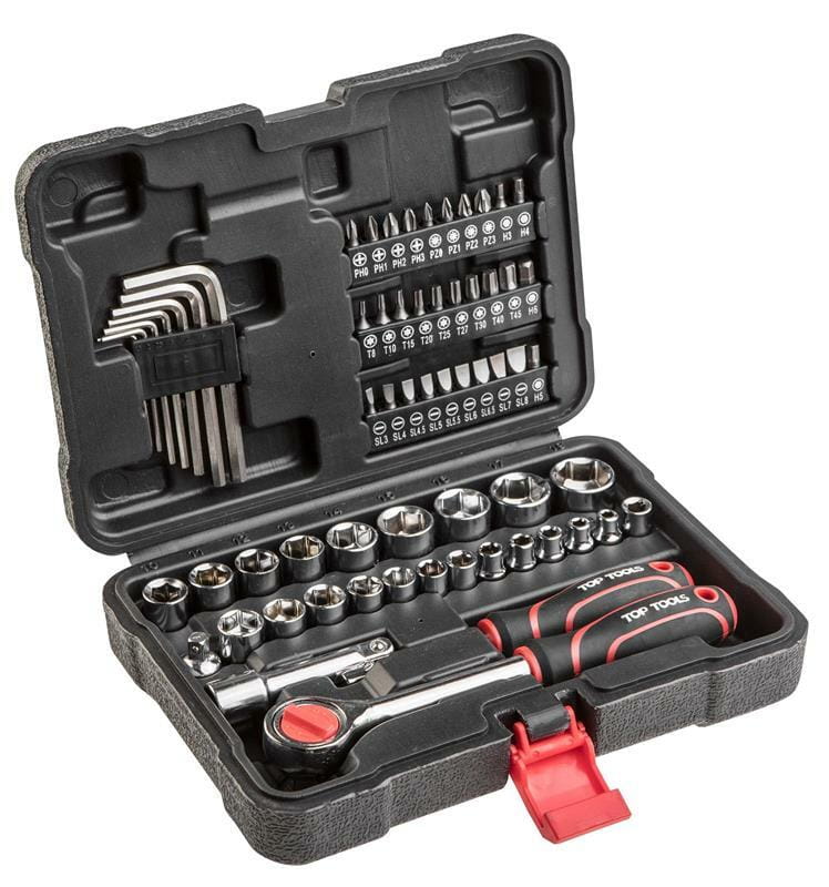 Набор ключей торцевых гаечных Top Tools 63 единиц (38D515)