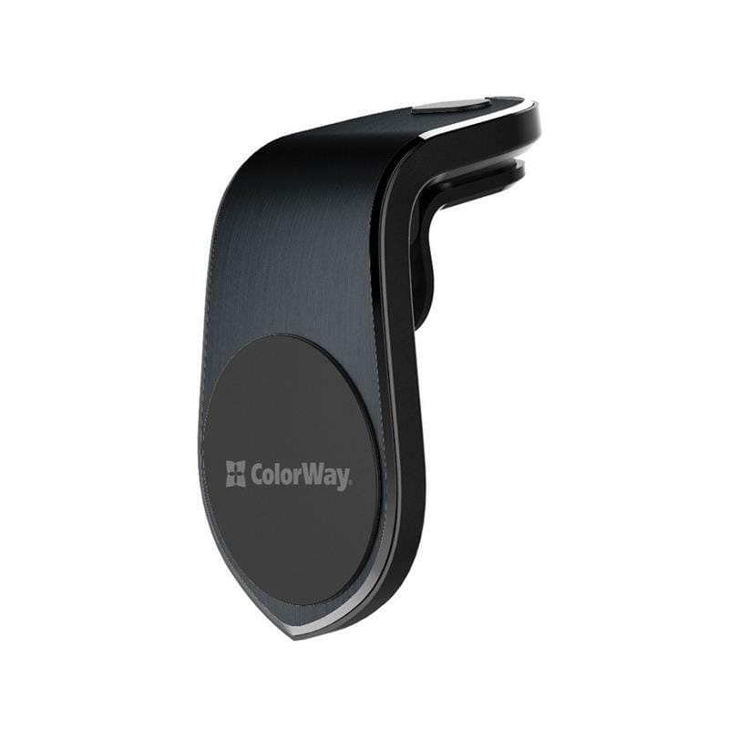 Держатель автомобильный СolorWay Metallic Air Vent-1 Black (CW-CHM04-BK)