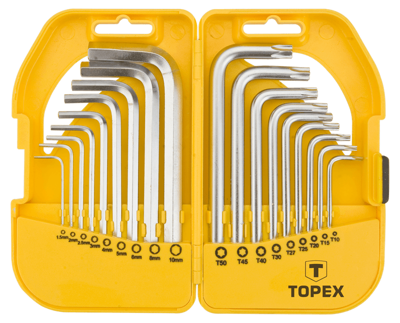 Набір шестигранних ключів Topex 35D952