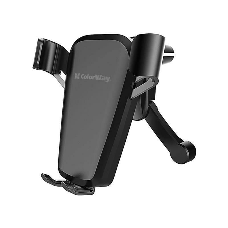 Тримач автомобільний СolorWay Soft Touch Gravity Holder Black (CW-CHG03-BK)