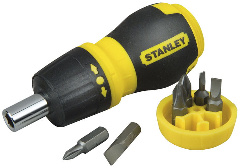 Викрутка STANLEY Multibit Stubby реверсивна з 6 змінними бітами (0-66-358)