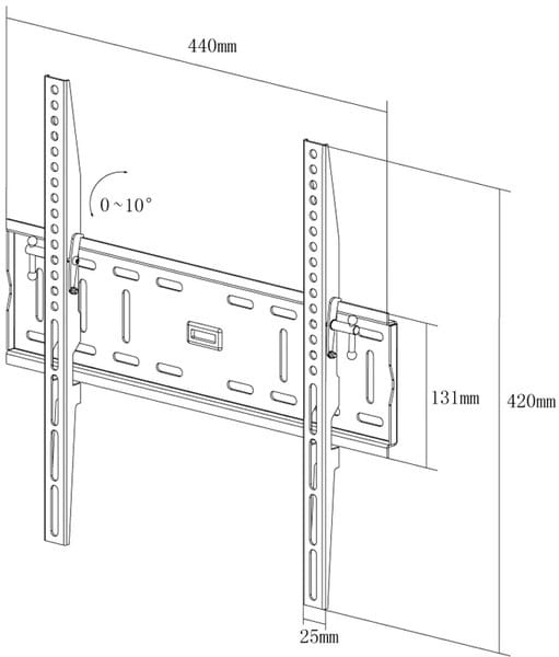 Кронштейн X-Digital Steel ST315 Black (VESA400х400)