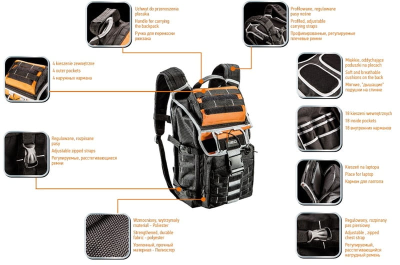 Рюкзак для інструментів NEO Tools 84-304