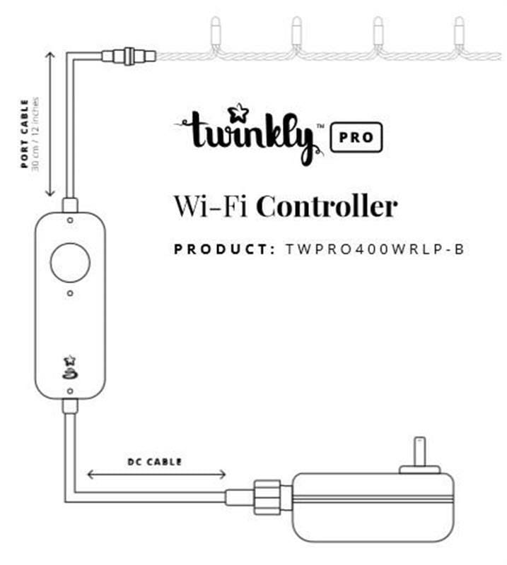 Контроллер Twinkly Pro IP65 WiFi IP65, 1-2х250 ламп (TWPRO400WRLP-BEU)