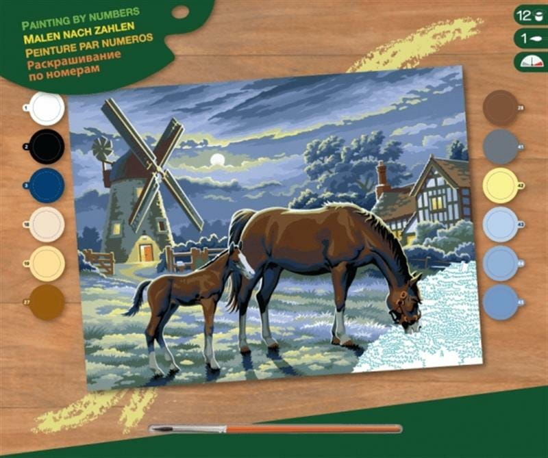 Набор для творчества Sequin Art Painting by numbers Senior Evening Pasture (SA0429)