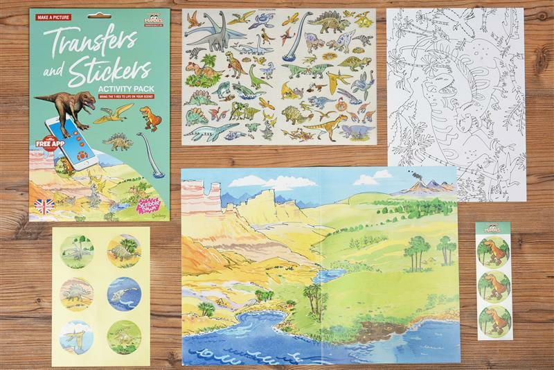 Переводные наклейки Scribble Down Динозавры (SD/22)