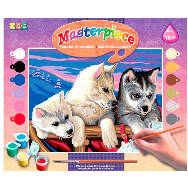 Набір для творчості Sequin Art Painting by numbers Senior Хаскі (SA1036)