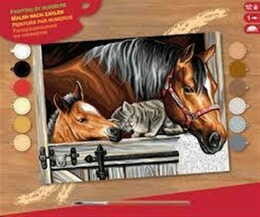 Набір для творчості Sequin Art Painting by numbers Senior Тріо у стайні (SA1523)