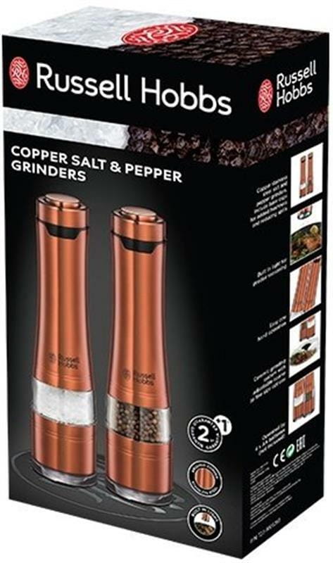 Млинки для солі і перцю Russell Hobbs Copper (28011-56)