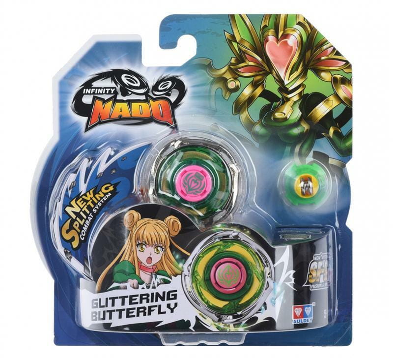 Дзига Auldey BeyBlade Infinity Nado Стандарт Glittering Butterfly з пристроєм запуску (YW624303)