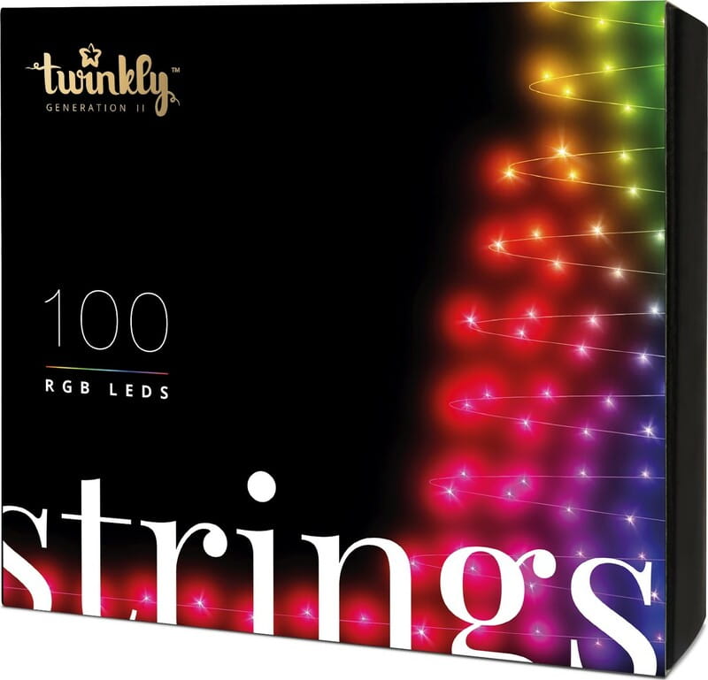 Smart LED гирлянда Twinkly Strings RGB Gen II (TWS100STP-BEU) 100LED, 8м, BT+WiFi