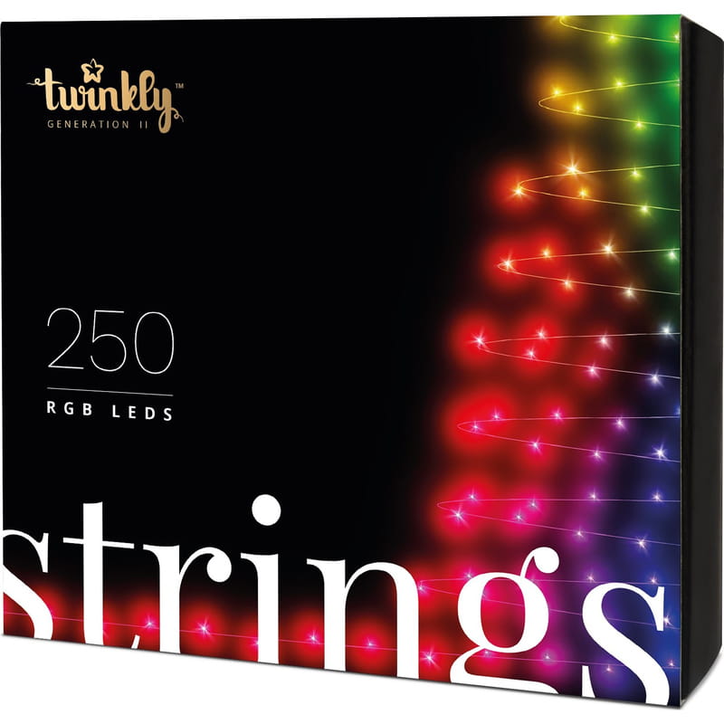 Smart LED гирлянда Twinkly Strings RGB Gen II (TWS250STP-BEU) 250LED, 20м, BT+WiFi