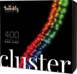 Smart LED гирлянда Twinkly Cluster RGB Gen II (TWC400STP-BEU) 400LED, 6м, BT+WiFi
