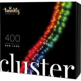 Smart LED гирлянда Twinkly Cluster RGB Gen II (TWC400STP-BEU) 400LED, 6м, BT+WiFi