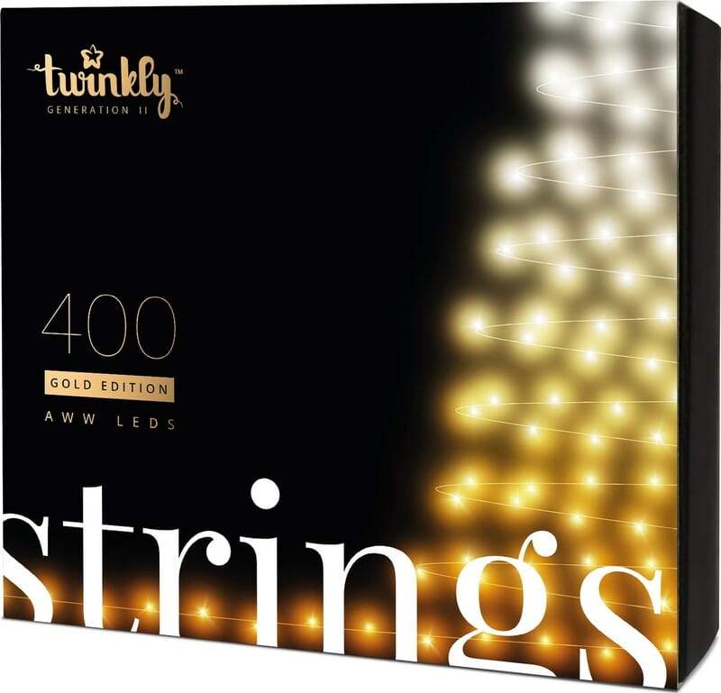 Smart LED гирлянда Twinkly Strings AWW Gen II (TWS400GOP-BEU) 400LED, 32м, BT+WiFi