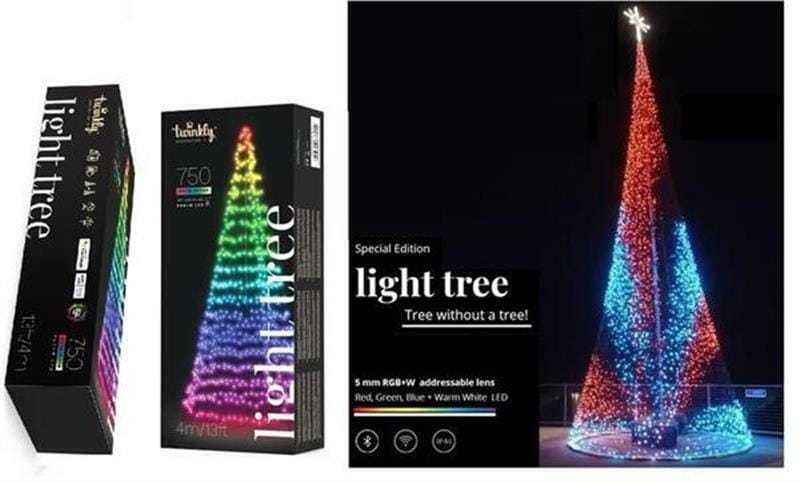 Smart LED гірлянда Twinkly Light tree RGBW Gen II (TWP750SPP-BEU) 750LED, 4м, BT+WiFi