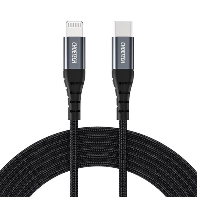 Кабель Choetech USB Type-C - Lightning (M/M), 2 м, Black (IP0041-BK)