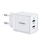 Фото - Сетевое зарядное устройство Choetech White (Q5006-EU-WH) | click.ua