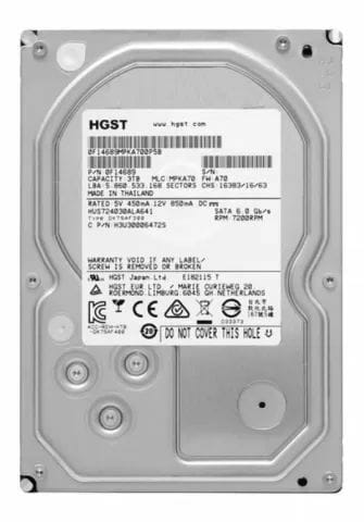 Накопитель HDD SATA 3.0TB Hitachi (HGST) Ultrastar 7K4000 7200rpm 64MB (HUS724030ALE641) Refurbished