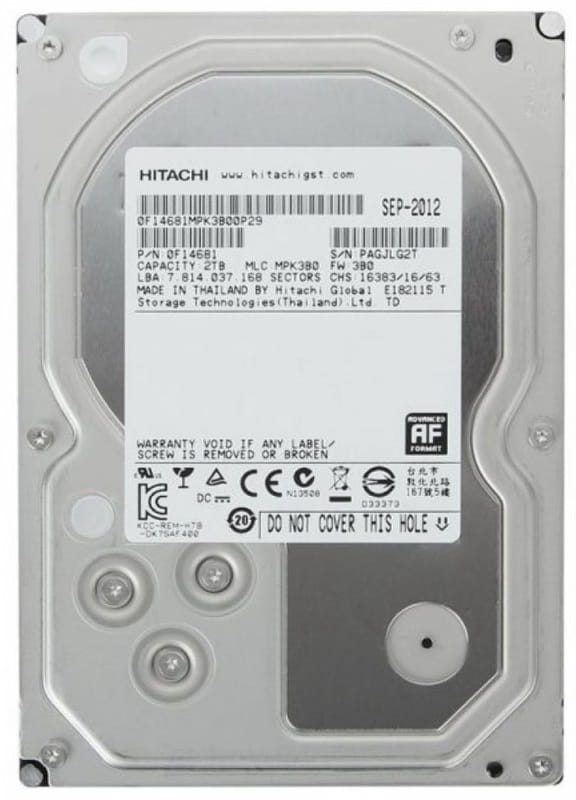 Накопичувач HDD SATA 2.0TB Hitachi (HGST) Ultrastar 7K4000 7200rpm 64MB (HUS724020ALA640/0F14690) Refurbished