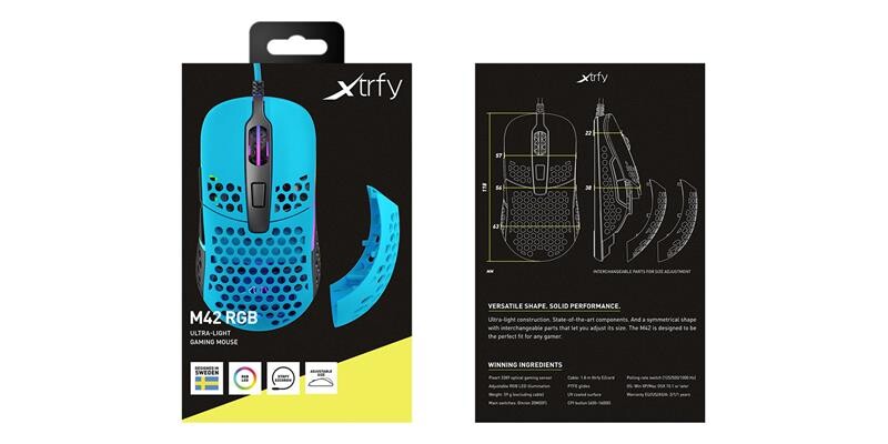 Миша Xtrfy M42 RGB Blue (XG-M42-RGB-BLUE)