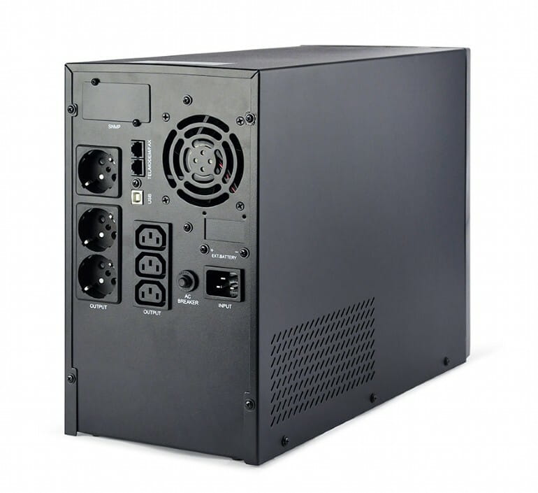 ИБП EnerGenie EG-UPS-PS3000-02 3000VA, Line Int., AVR, 3xIEC+3xSchuko, металл