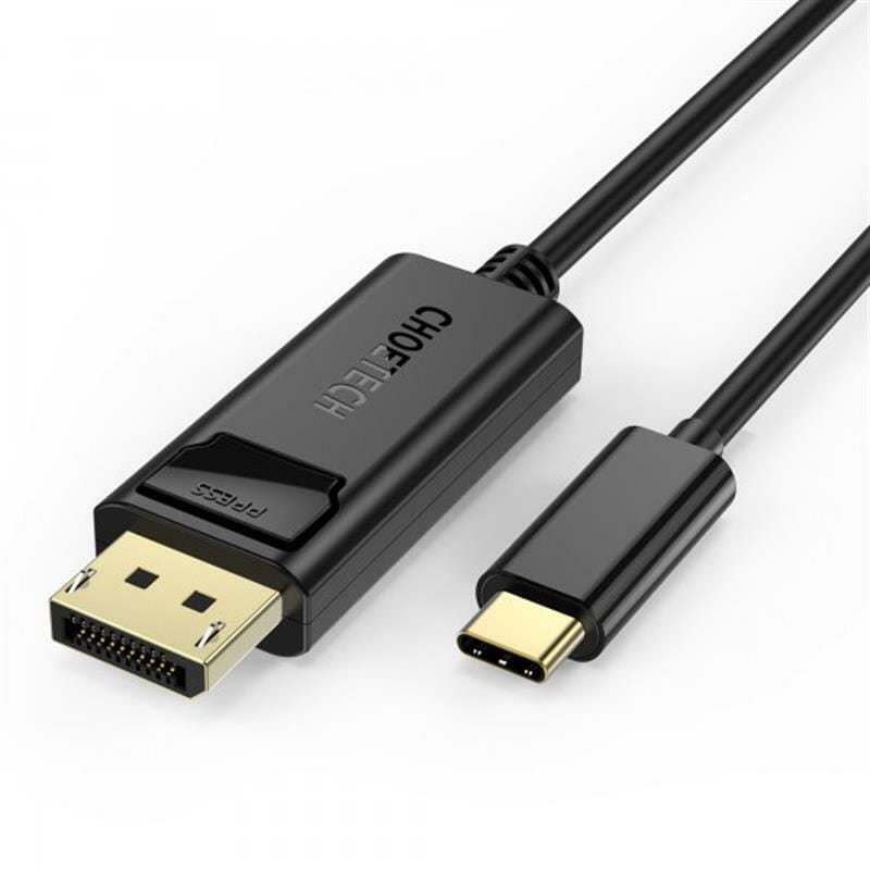 Кабель Choetech DisplayPort - USB Type-C (M/M), 1.8 м, Black (XCP-1801BK)