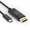Фото - Кабель Choetech DisplayPort - USB Type-C (M/M), 1.8 м, Black (XCP-1801BK) | click.ua