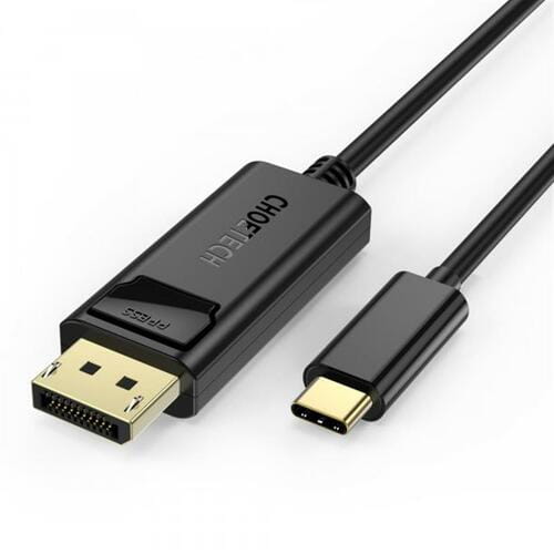 Фото - Кабель Choetech   DisplayPort - USB Type-C (M/M), 1.8 м, Black  (XCP-1801BK)