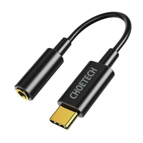 Фото - Кабель Choetech Адаптер  3.5 мм - USB Type-C (F/M), Black  AUX003-BK (AUX003-BK)
