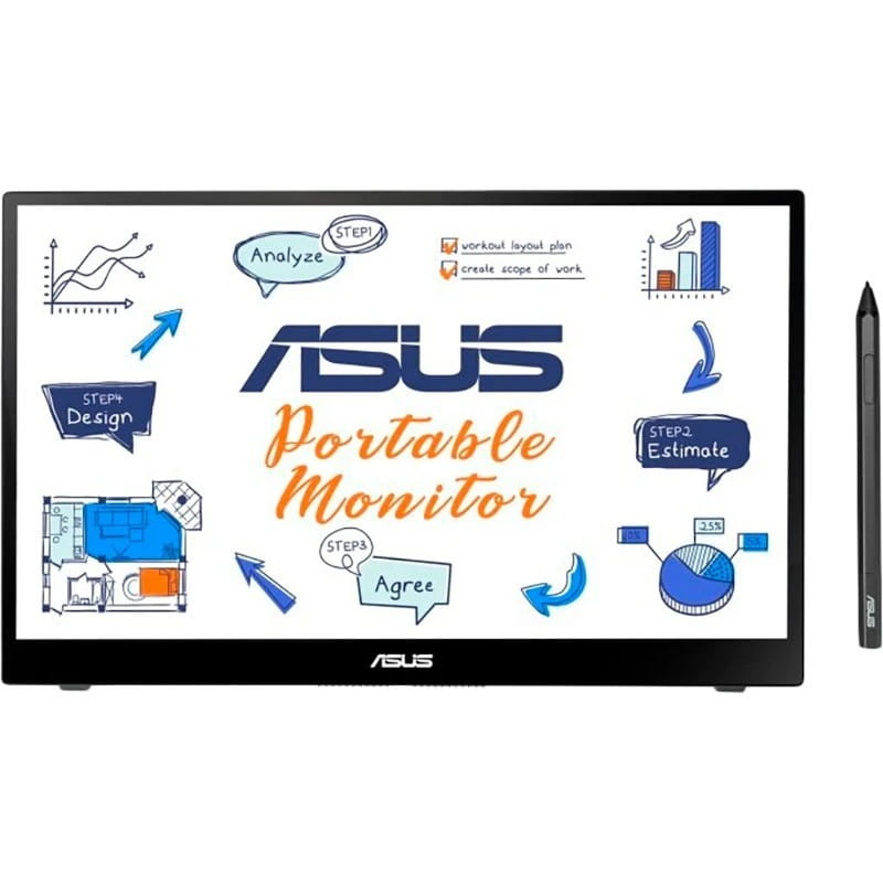 Монiтор ASUS 14" MB14AHD (90LM063V-B01170) IPS Black