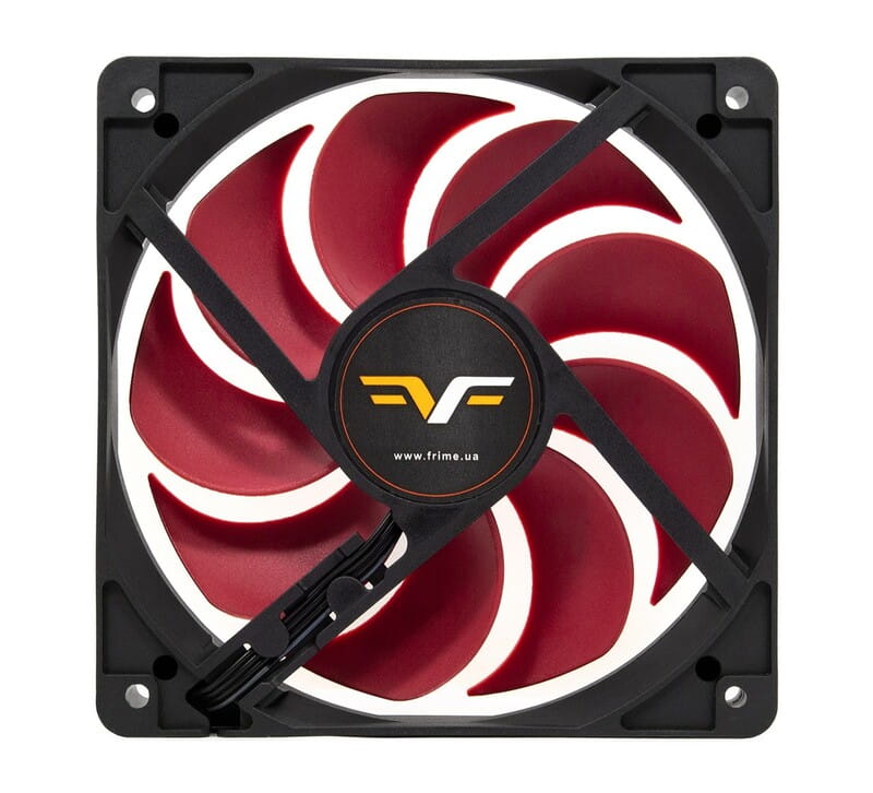 Вентилятор Frime (FRF120HB20PWM) 120x120x25мм, PWM Black/Red
