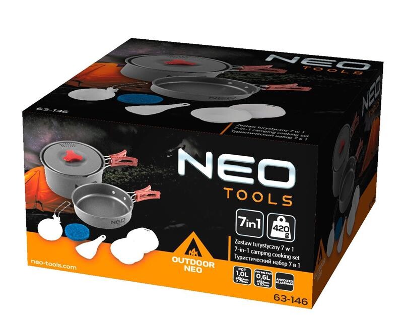 Набор туристической посуды 7в1 NEO Tools 63-146