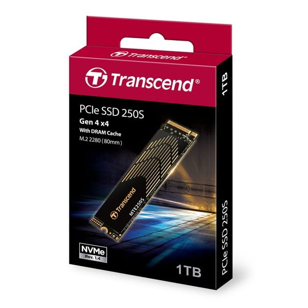 Накопитель SSD 1TB Transcend MTE250S M.2 2280 PCIe 4.0 x4 3D TLC (TS1TMTE250S)