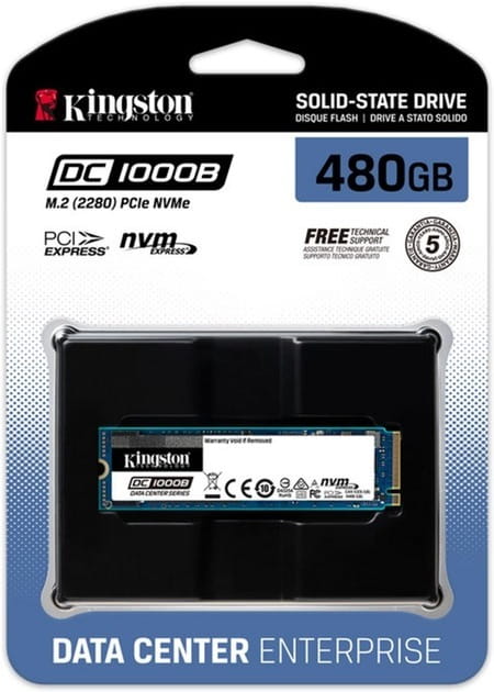 Накопитель SSD  480GB M.2 NVMe Kingston DC1000 M.2 2280 PCIe 3.0 x4 3D TLC (SEDC1000BM8/480G)