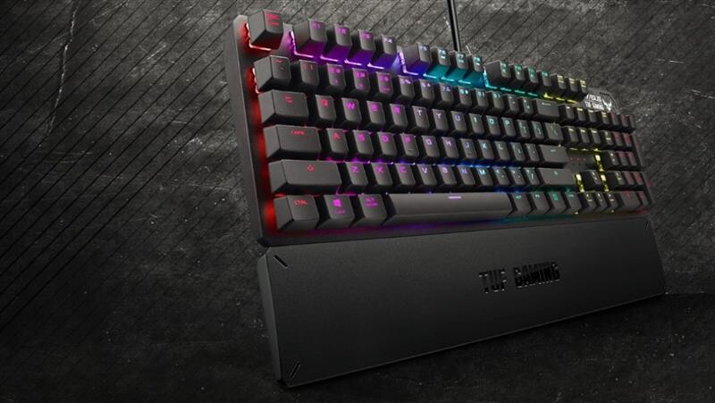 Клавiатура Asus TUF Gaming K3 RGB 104key Kailh RD UA Black (90MP01Q0-BKMA00)