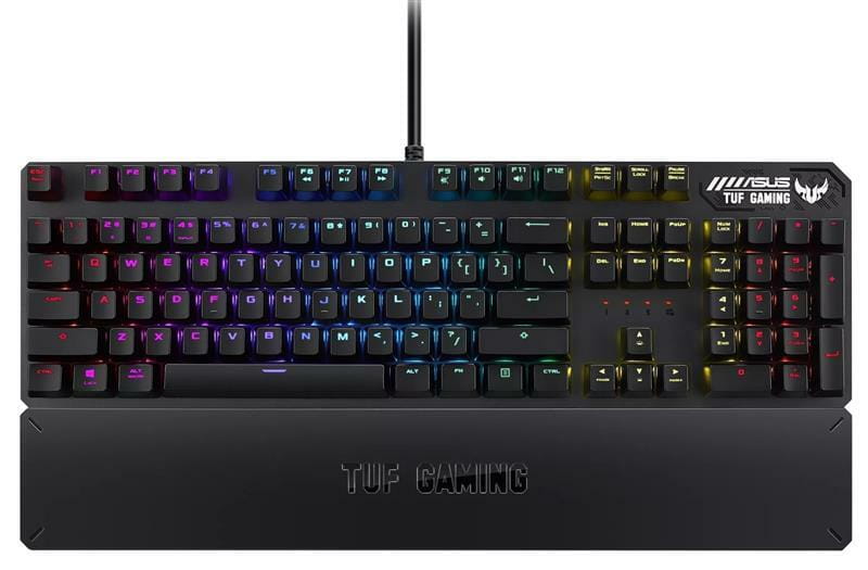 Клавiатура Asus TUF Gaming K3 RGB 104key Kailh RD UA Black (90MP01Q0-BKMA00)