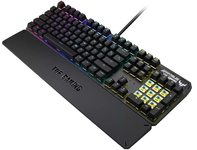 Клавiатура Asus TUF Gaming K3 RGB 104key Kailh RD UA Black (90MP01Q0-BKMA00)