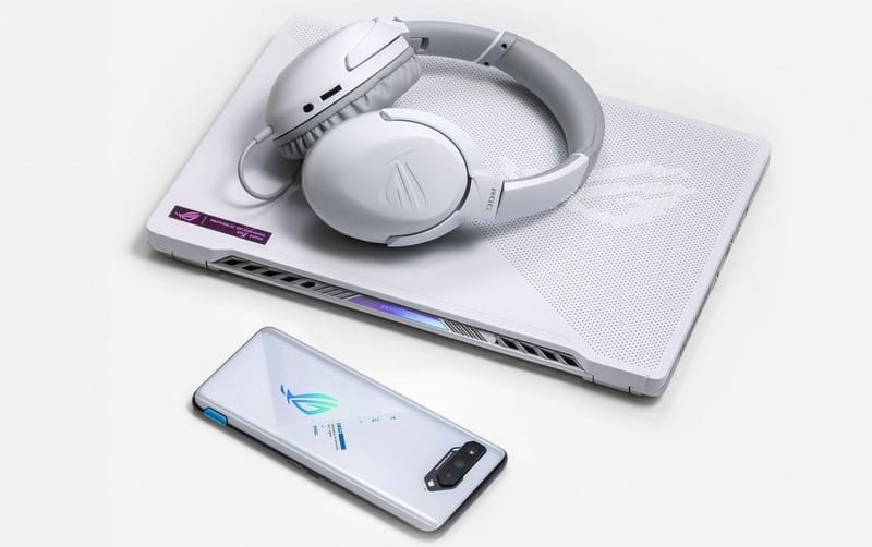 Гарнітура Asus ROG Strix Go Core Moonlight White (90YH0381-B1UA00)