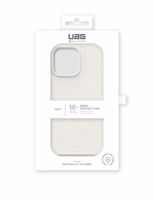 Чохол-накладка Urban Armor Gear Dot Magsafe для Apple iPhone 14 Pro Max Marshmallow (114083313535)