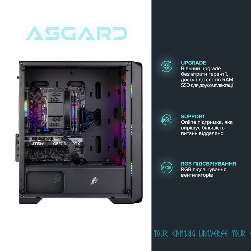 Персональный компьютер ASGARD (I124F.16.S10.36.810W)