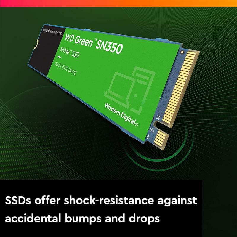 Накопитель SSD 480GB WD Green SN350 M.2 2280 PCIe 3.0 x4 TLC (WDS480G2G0C)