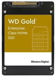 Накопитель SSD 3.84TB WD Gold 2.5" PCIe 3.1 x4 3D TLC (WDS384T1D0D)
