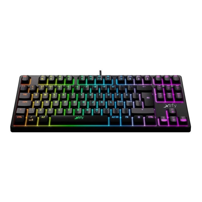 Клавиатура Xtrfy K4 TKL RGB Kailh Red UA Black (XG-K4-RGB-TKL-R-UKR) USB