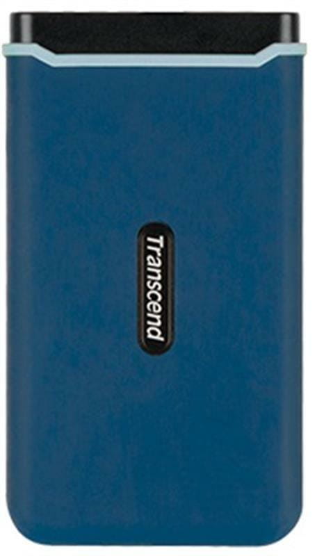 Накопичувач зовнішній SSD USB 3.1 Type-C 500GB Transcend ESD370C Navy Blue (TS500GESD370C)