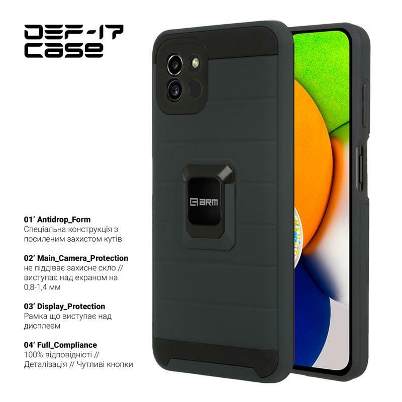 Чехол-накладка Armorstandart DEF17 для Samsung Galaxy A03 SM-A035 Black (ARM61350)