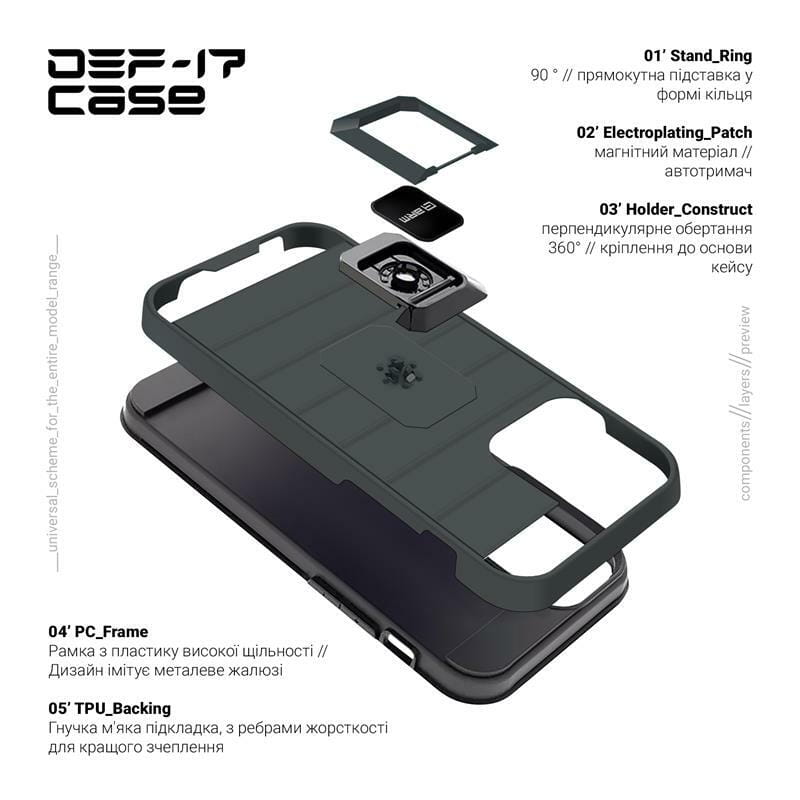 Чохол-накладка Armorstandart DEF17 для Samsung Galaxy A03 SM-A035 Black (ARM61350)