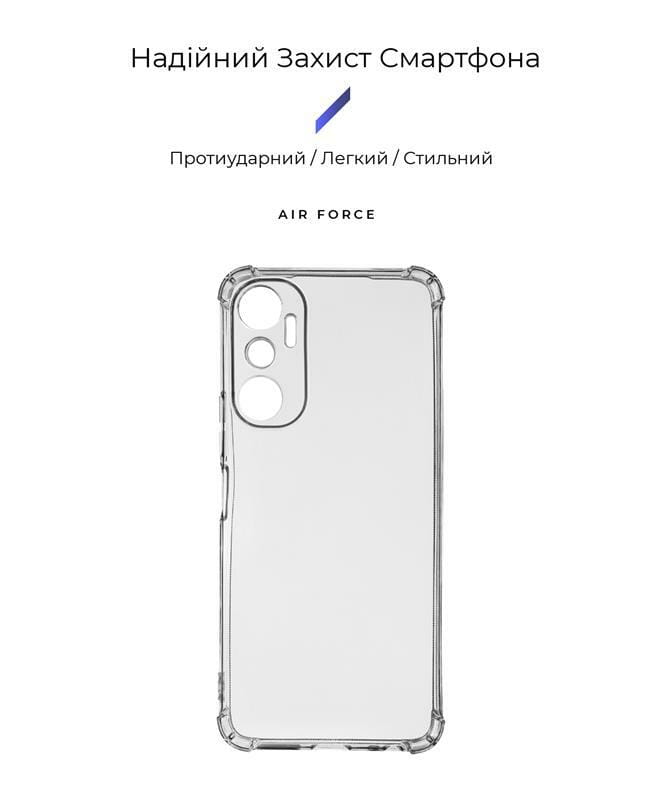 Чехол-накладка Armorstandart Air Force для Infinix Hot 20 4G (X6826) Camera cover Transparent (ARM66427)